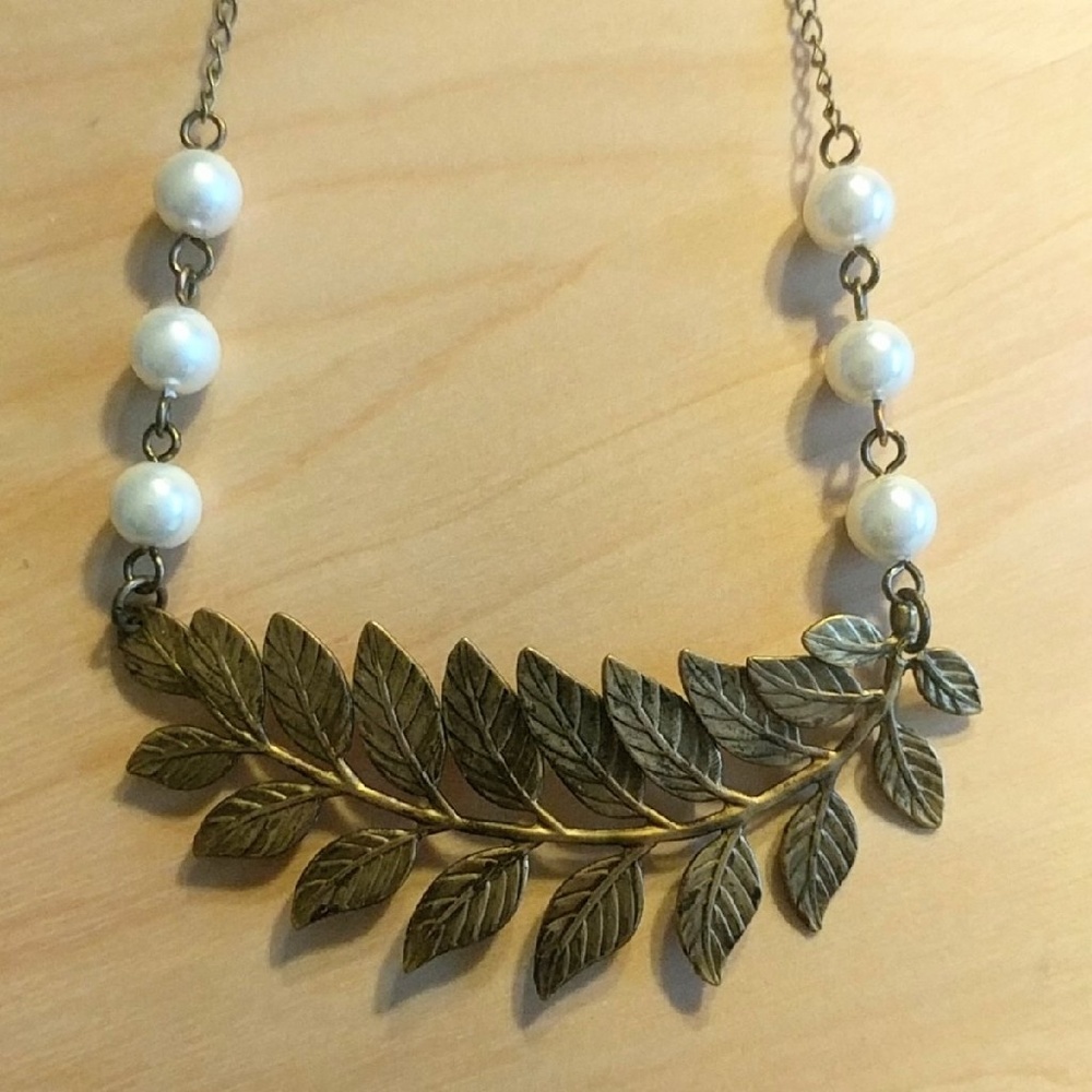 Branch and Pearl Necklace